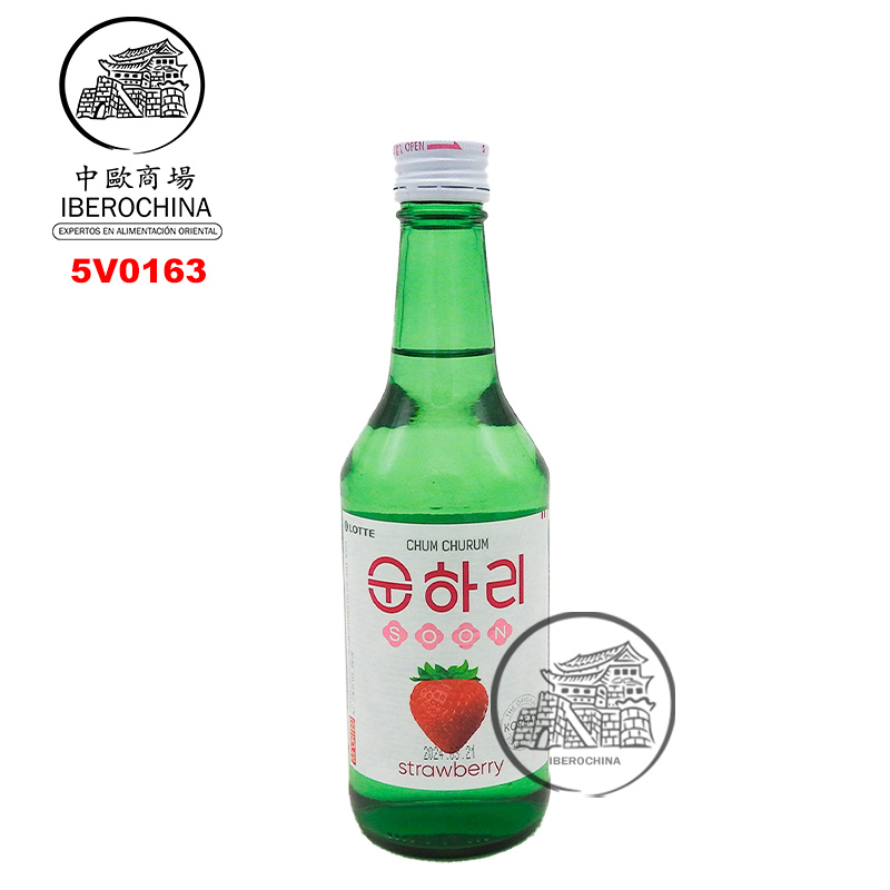 SOJU (12%) FRESA *LOTTE* 乐天草莓味烧酒 350ml/20