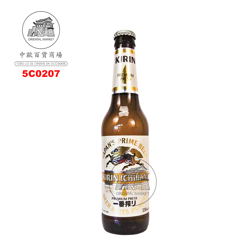 [501854/5C0207] CERVEZA (5%) JAPONESA *KIRIN ICHIBAN* 麒麟一番榨啤酒 330ml/24