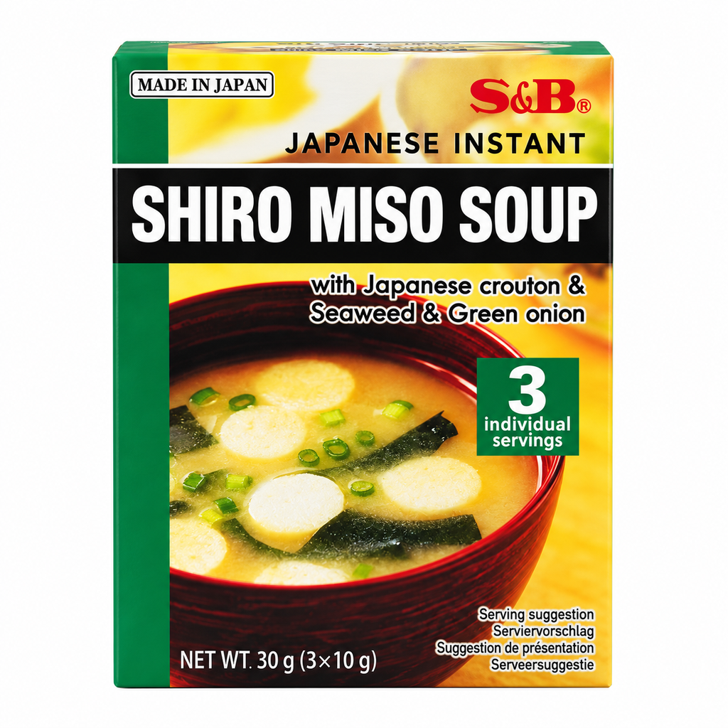 [501375/5S0574] SOPA MISO BLANCOSHIRO (SHIRO)*S&B * 日本白味噌汤包 30g/6u/24