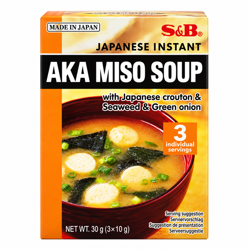 [502764/5S0573] SOPA MISO ROJO (AKA)*S&B* 日本红味噌汤包 30g/24