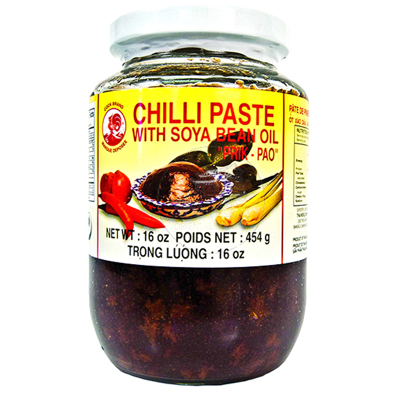 [501208/5P0112] PASTA CHILI ACEITE SOJA *COCK* 鸡标虾油椒膏 454g/24