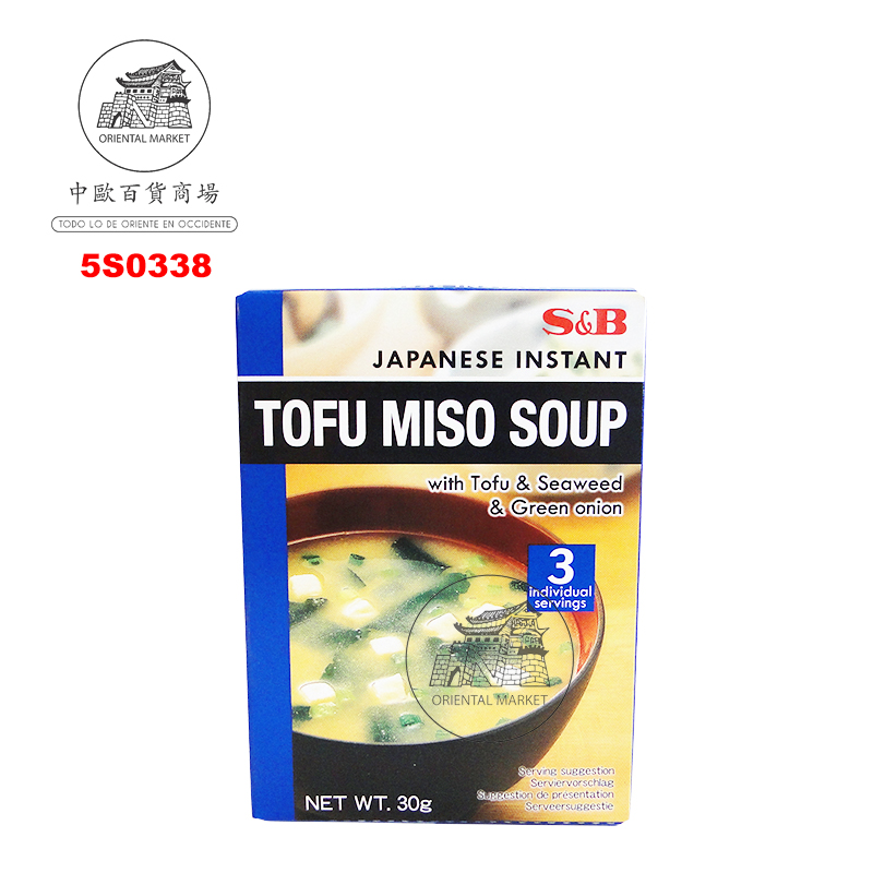 [501374/5S0338] SOPA MISO TOFU *S&B* 日本豆腐味噌汤包 30g/24