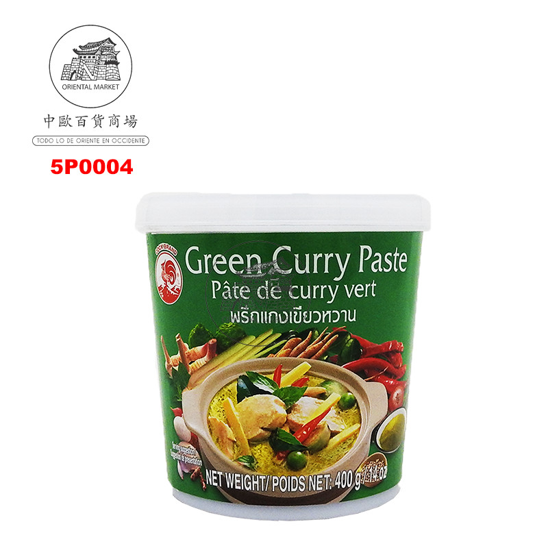 PASTA CURRY VERDE *COCK* 鸡标绿咖哩酱 400g/24
