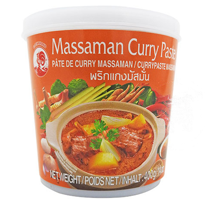 PASTA CURRY MASSAMAN *COCK* 鸡标玛沙曼咖哩酱 400g/24