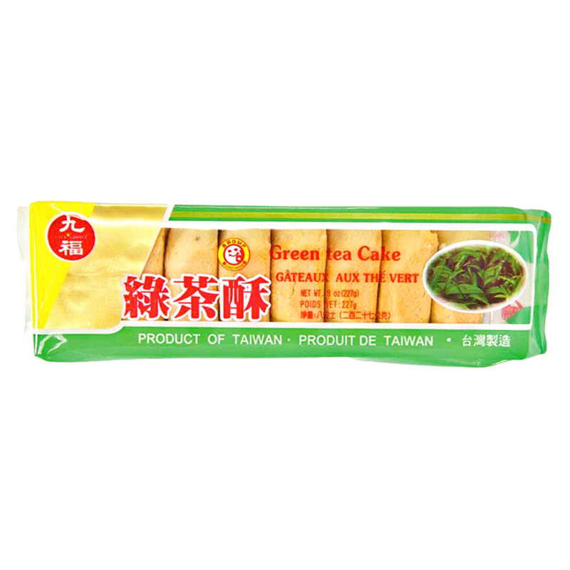 PASTEL TE VERDE *JOFO* 九福绿茶酥 227g/24