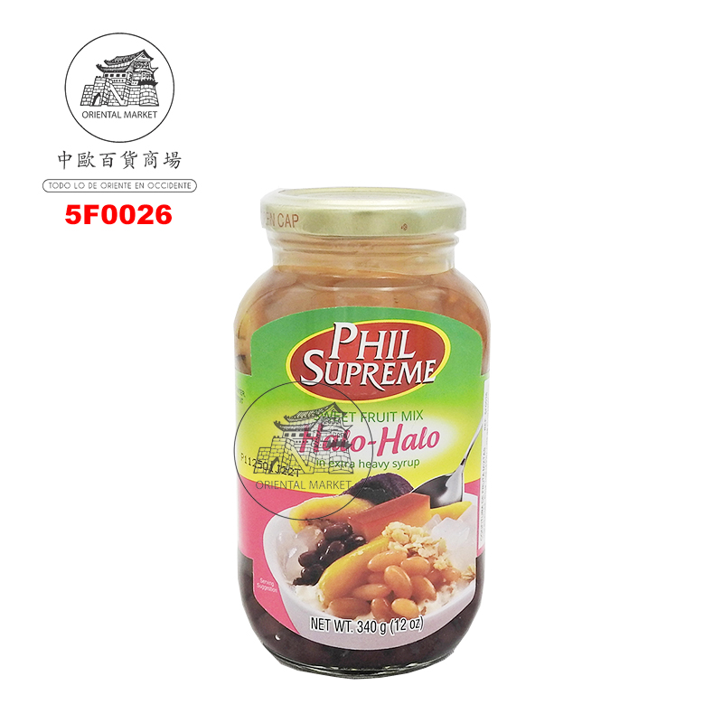FRUTA MIXTA HALO-HALO *PHIL SUPREME* 菲式什锦水果罐头 340g/24