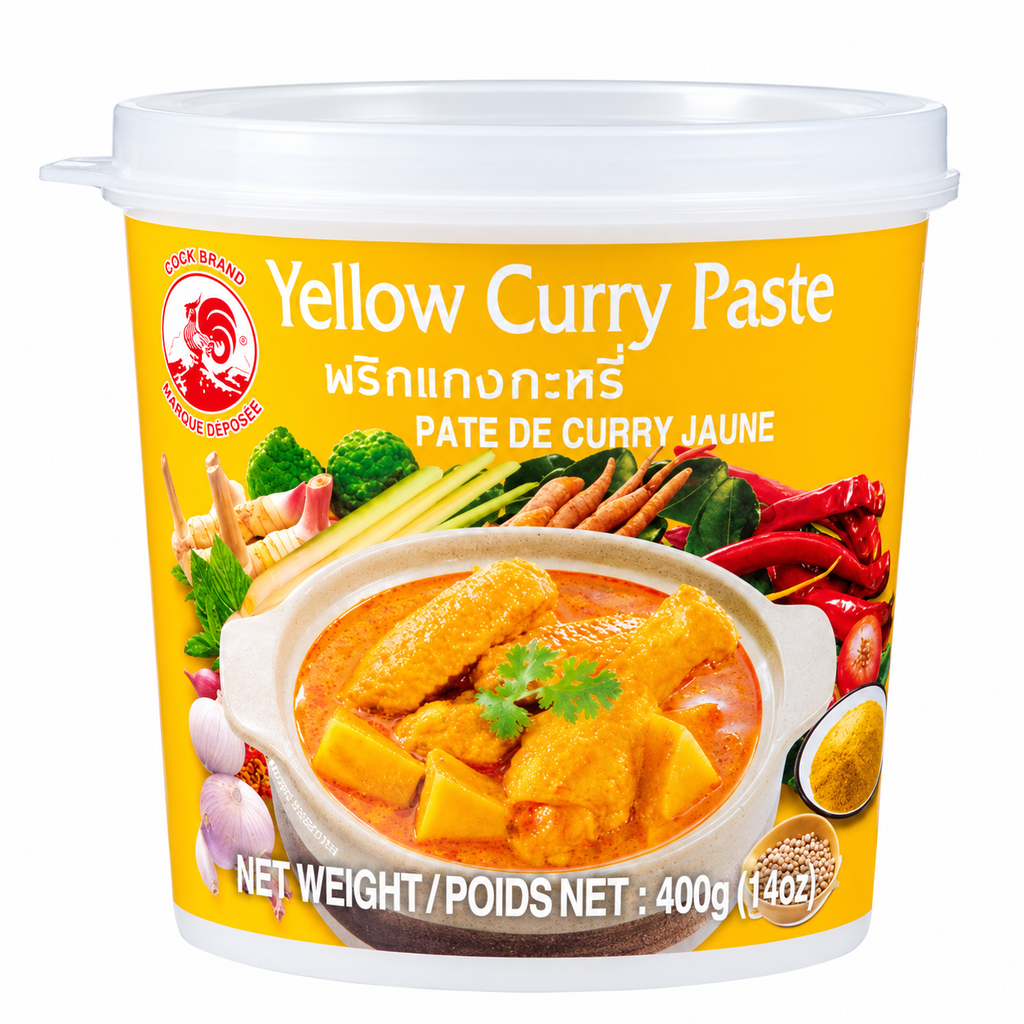 PASTA CURRY AMARILLA *COCK* 鸡标黄咖喱酱 400g/24
