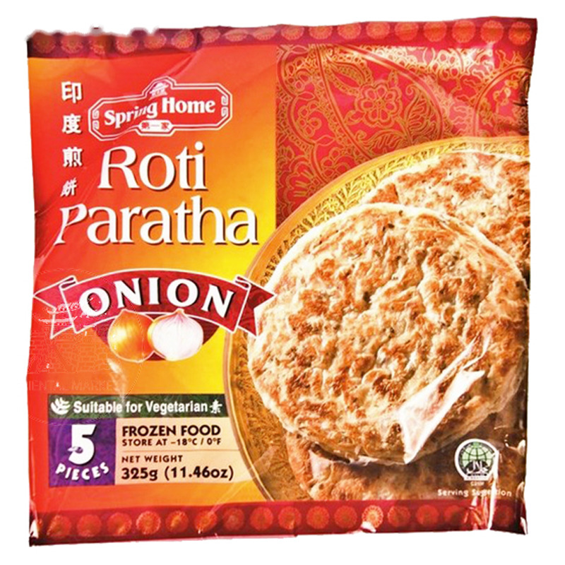 TORTA PARATHA CEBOLLA CONGELADA *SPRING HOME* 第一家冻洋葱印度煎饼 325g/24