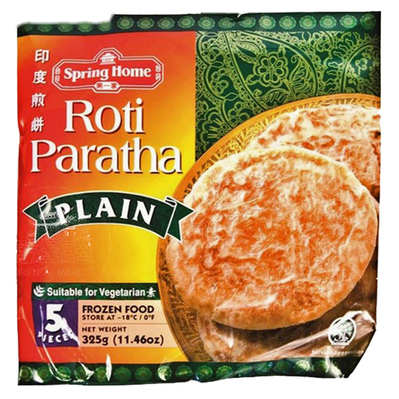 TORTA PARATHA ORIGINAL CONGELADA *SPRING HOME* 第一家冻原味印度煎饼 325g/24