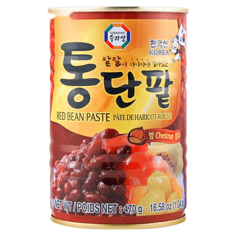 SOJA ROJA COCIDA *WANG* 韩国WANG熟红豆 470g/24