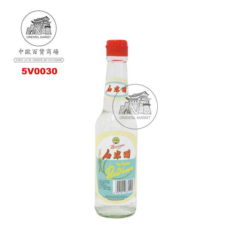 [501022/5V0030] VINAGRE DE VINO BLANCO Y ARROZ *NARCISSUS* 水仙花牌白米醋 250ML/24
