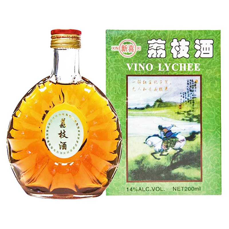 VINO LICHIS (14%) *XIN XI* 新喜礼盒荔枝酒 200ml/24