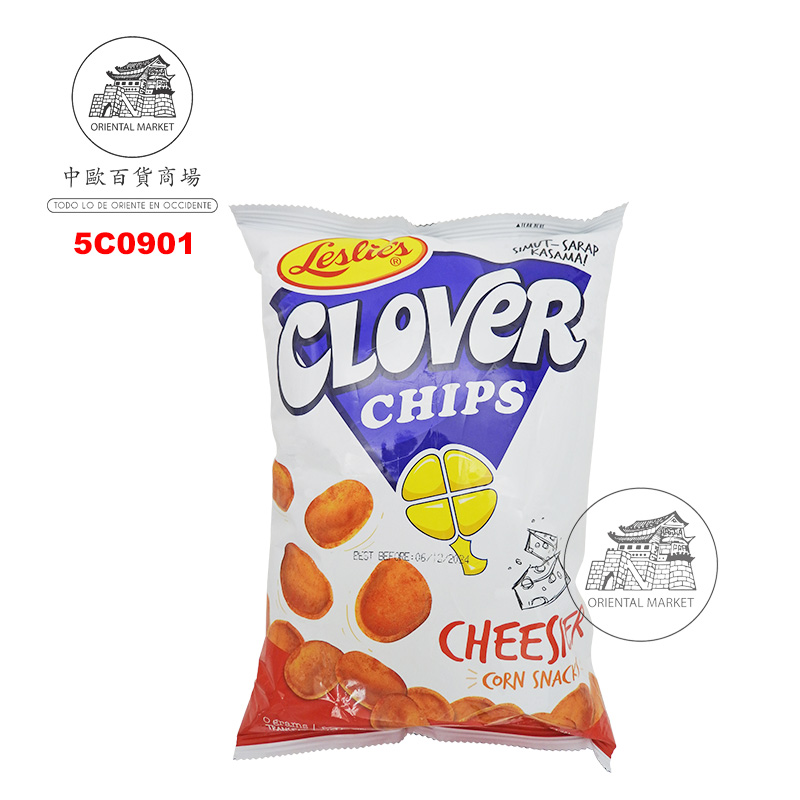 CHIPS CHEESIER *CLOVER* 菲烤薯片 145g/25