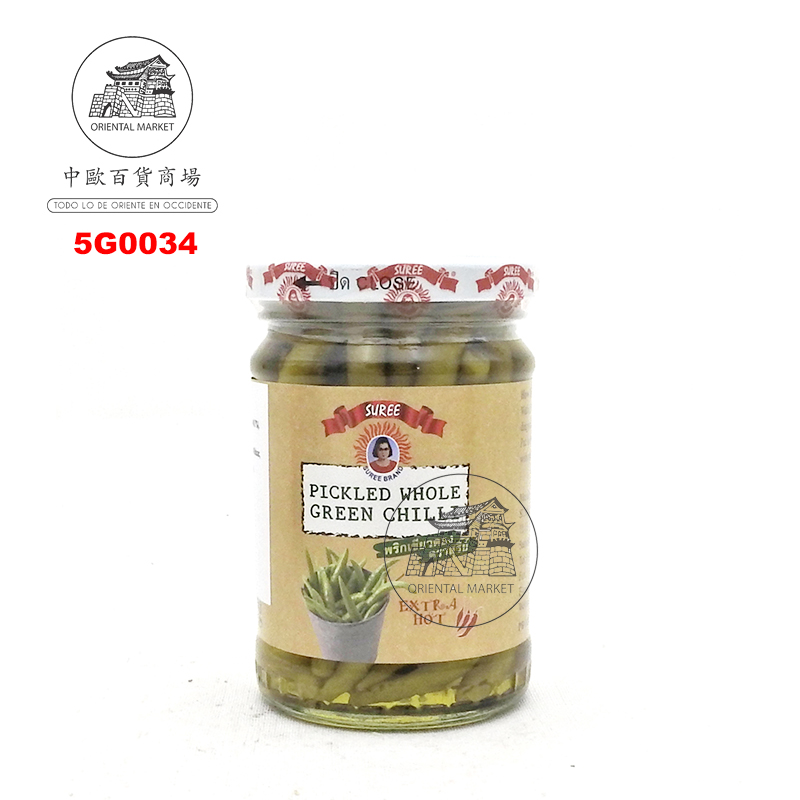 [502127/5G0034] GUINDILLA VERDE ENCURTIDA *SUREE* 素丽醋青辣椒 227g/24