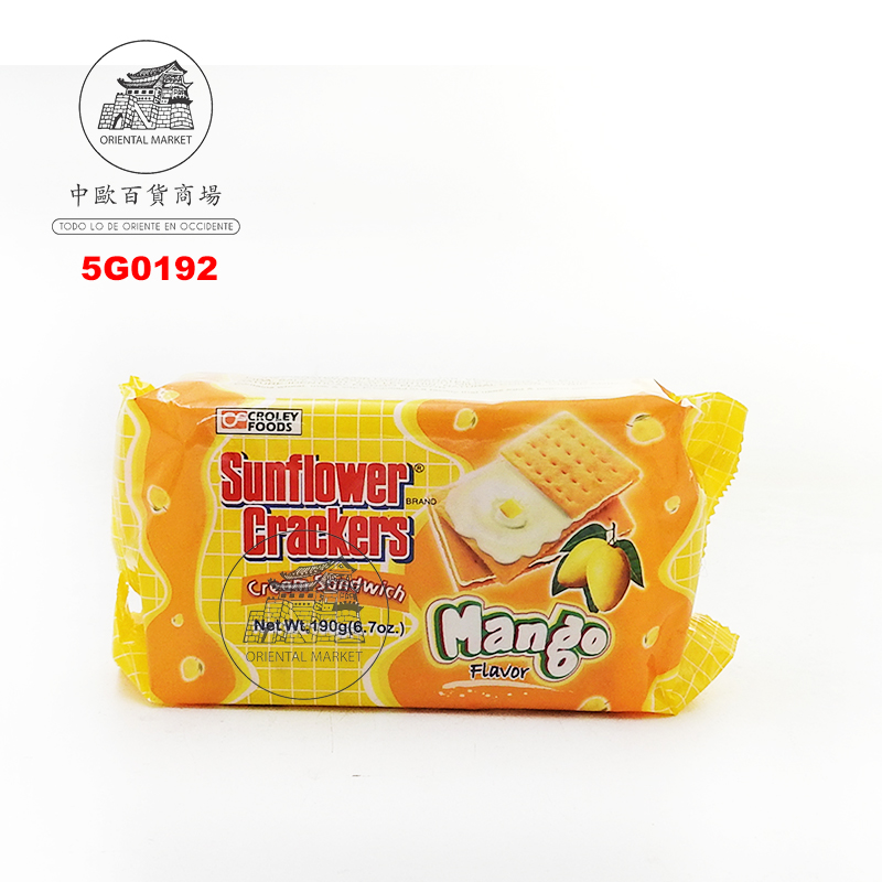 [502096/5G0192] GALLETA MANGO (S) *SUNFLOWER* 菲律宾芒果饼干 190g/42
