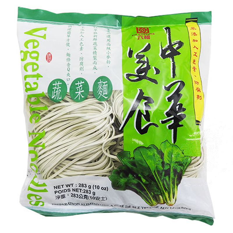 TALLARIN VEGETAL *SIX FORTUNE* 六福蔬菜面 283g/30