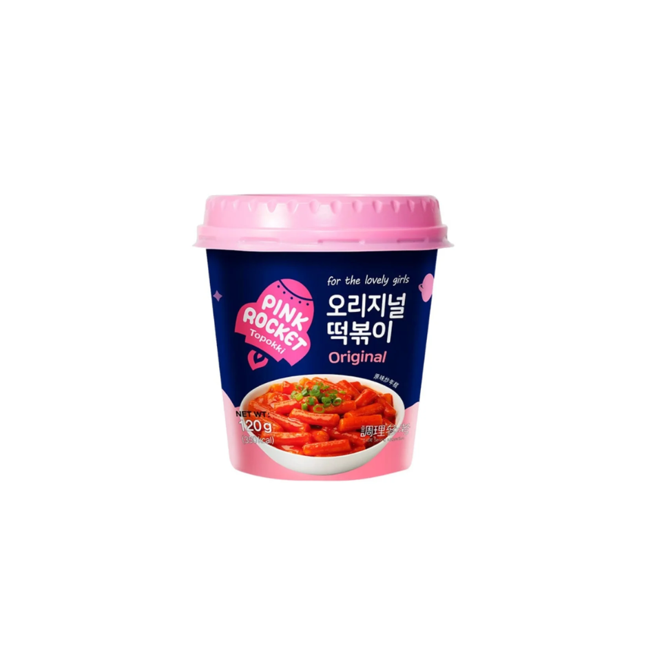 [502316/5P0750] PASTA ARROZ TOPPOKI PICANTE *PINK ROCKET* 韩式香辣炒年糕 120g/30