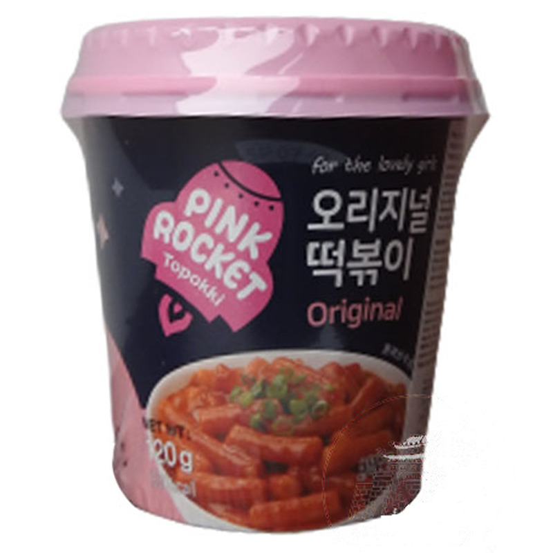 [502315/5P0747] PASTA ARROZ TOPPOKI ORIGINAL *PINK ROCKET* 韩式甜辣炒年糕 120g/30