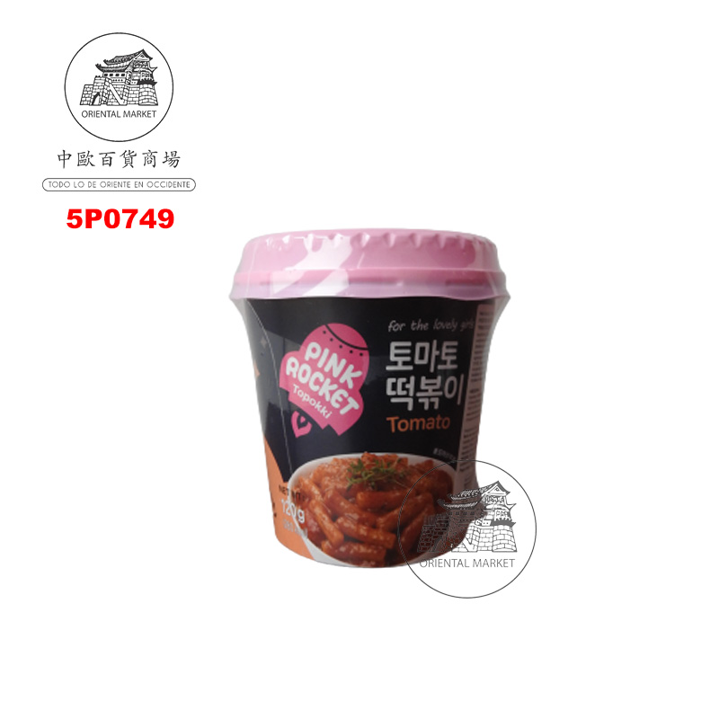 [502318/5P0749] PASTA ARROZ TOPPOKI TOMATE *PINK ROCKET* 韩式番茄炒年糕 120g/30