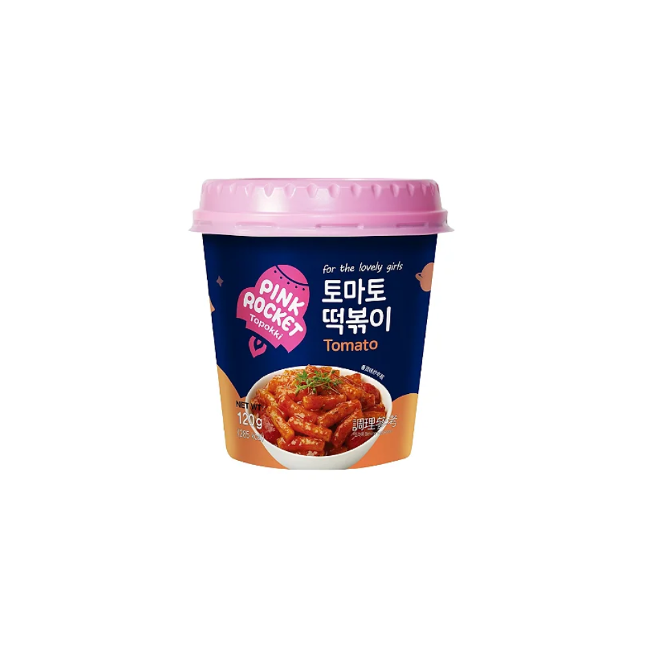 [502318/5P0749] PASTA ARROZ TOPPOKI TOMATE *PINK ROCKET* 韩式番茄炒年糕 120g/30