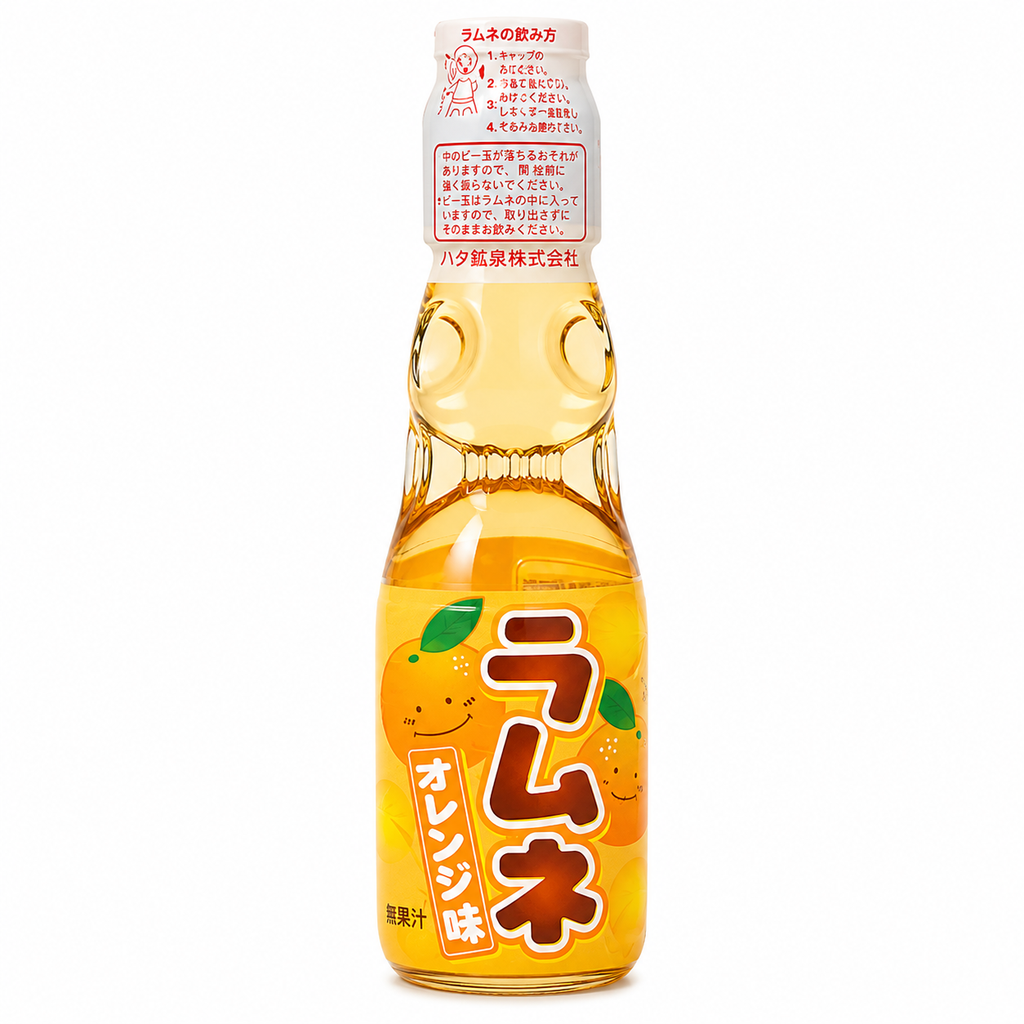 [501719/5B0081] BEBIDA GASEOSA NARANJA *RAMUNEML* 日本橘子弹珠气泡饮料 200ml/30