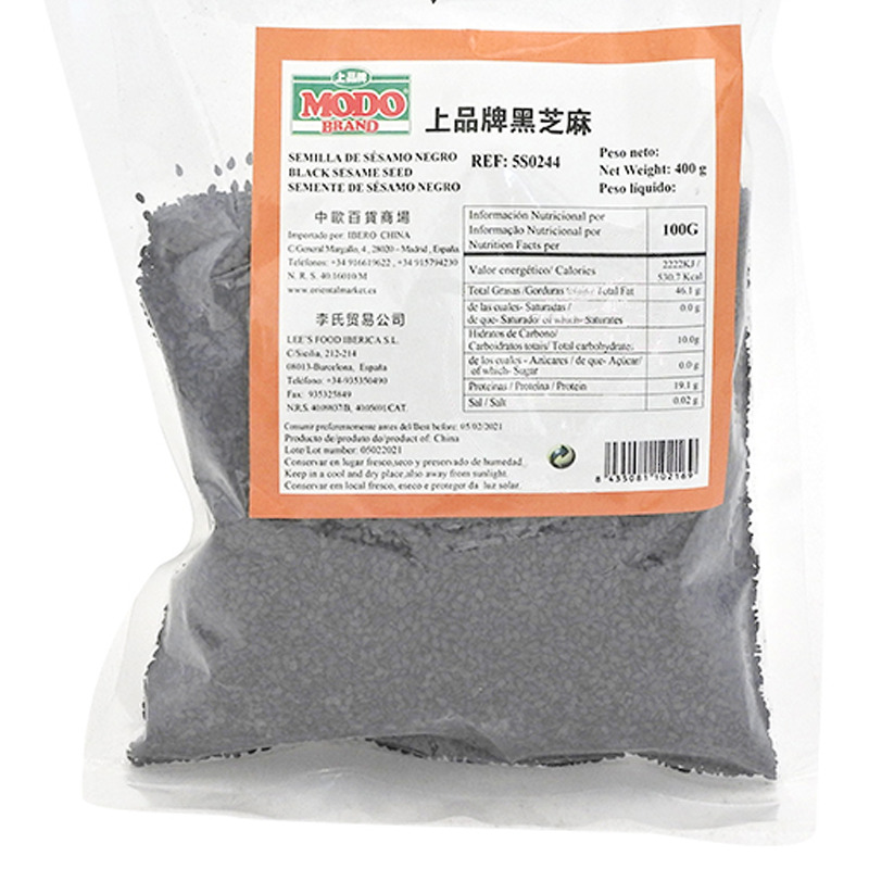 SESAMO NEGRO *MODO* 上品纯黑芝麻 400g/30