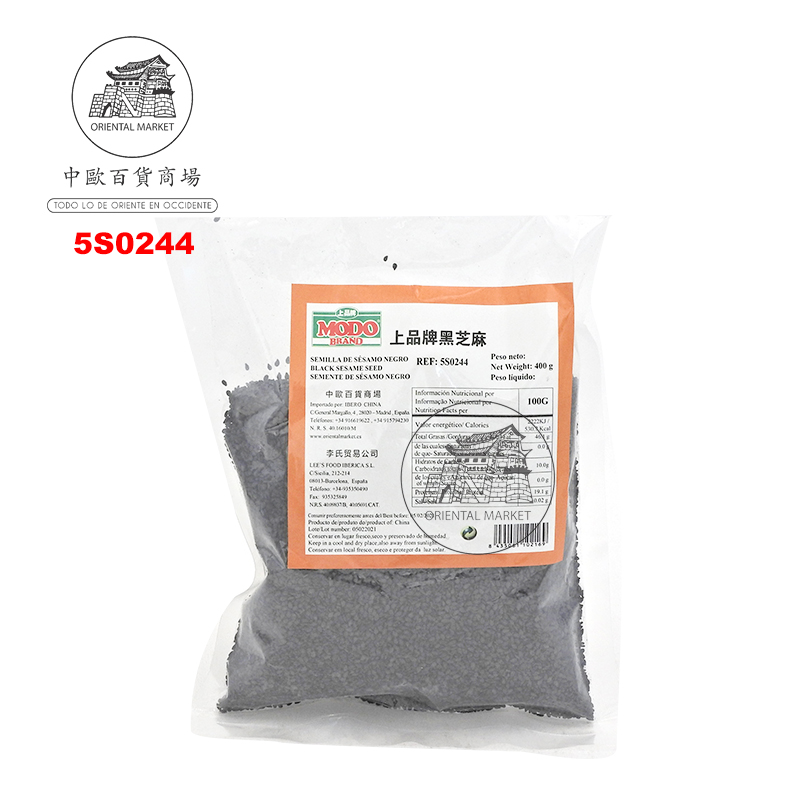 [502700/5S0244] SESAMO NEGRO *MODO* 上品纯黑芝麻 400g/30