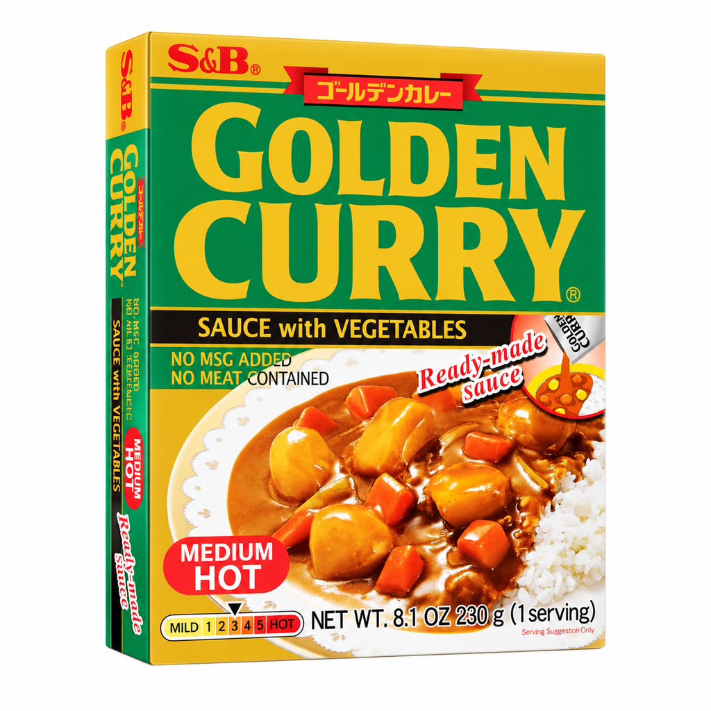 [501366/5P0297] SAZONADOR CURRY MEDIO PICCANTE *S&B * 中辣咖哩酱 230g/30