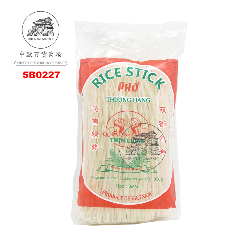 BARRITA DE ARROZ 3MM(M) *TWIN LION* 双狮牌中粿条 350g/30