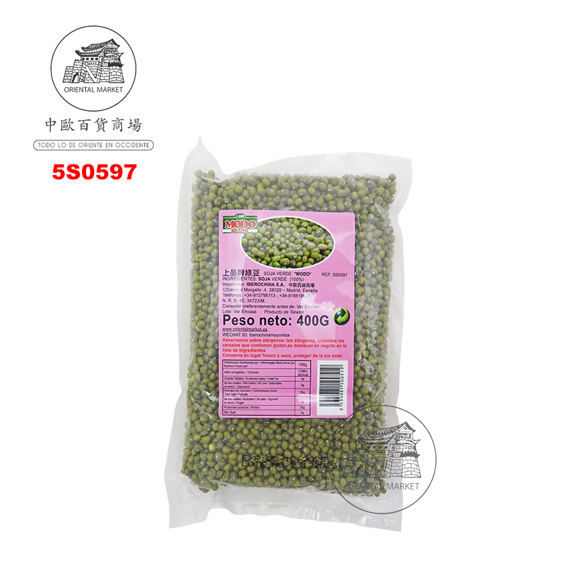 [502740/5S0597] SOJA VERDE *MODO* 上品绿豆 400g/30