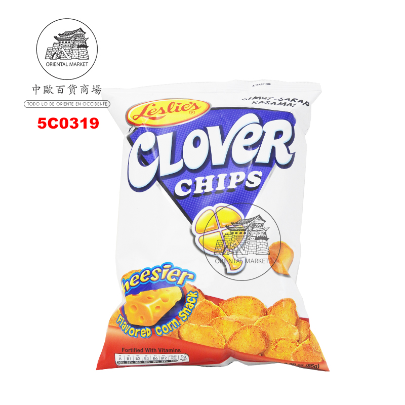 [501884/5C0319] CHIPS CHEESIER *CLOVER* 菲烤薯片 85g/35