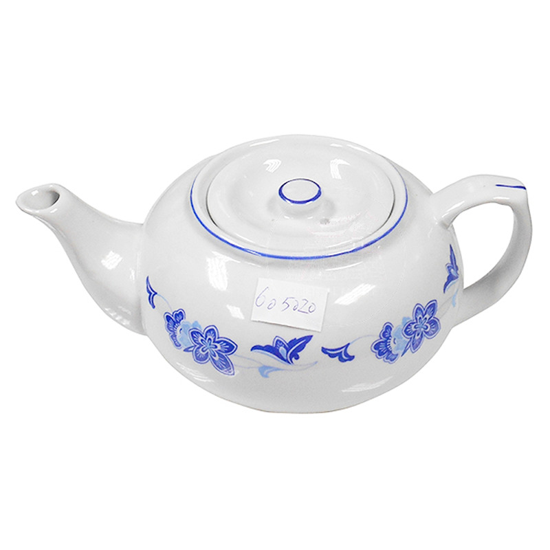 [900599/605020] TETERA PORCELANA  瓷蓝荷彩大茶壶人份