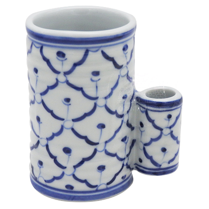 [900908/PA0360] ASIDERO SERVILLETA AZUL 泰蓝瓷毛巾筒 (8.5x10cm)/40