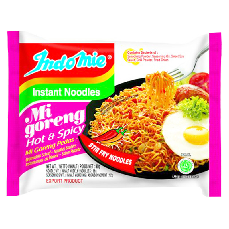 [502031/5T0428] FIDEO MI GORENG PEDAS PICANTE *INDOMIE* 辣味酱拌营多面 80g/40