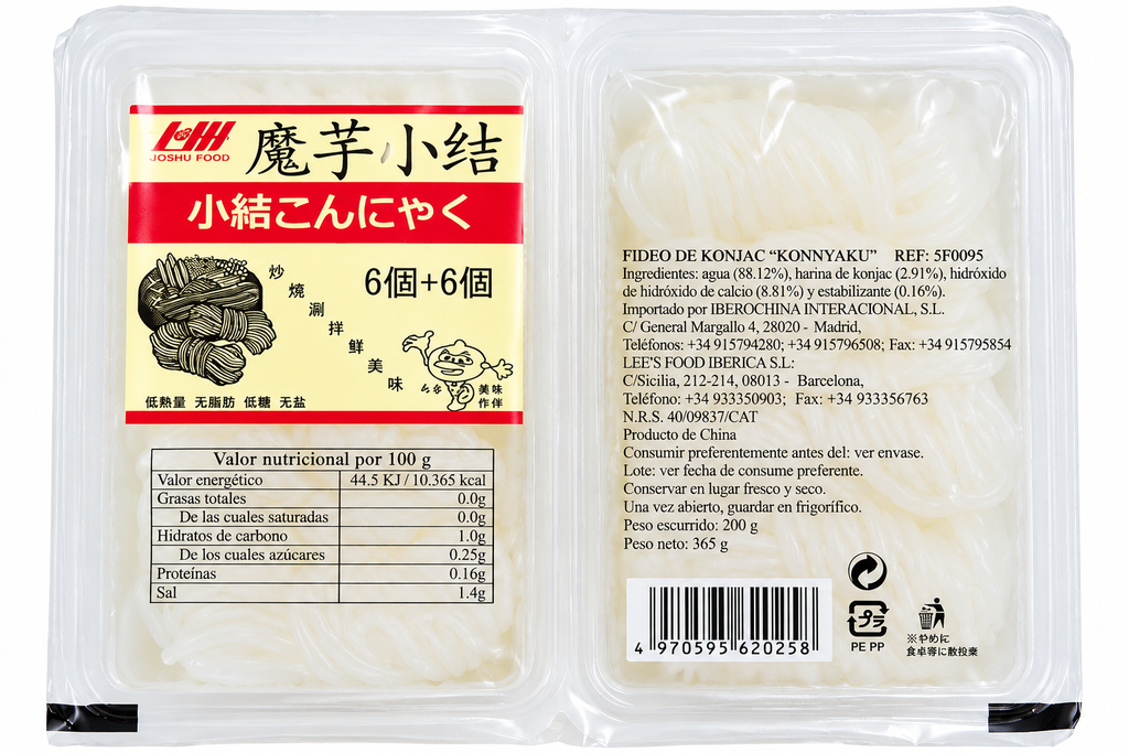 [502041/5F0095] FIDEO KONJAC NUDOS 魔芋小结 200g/40