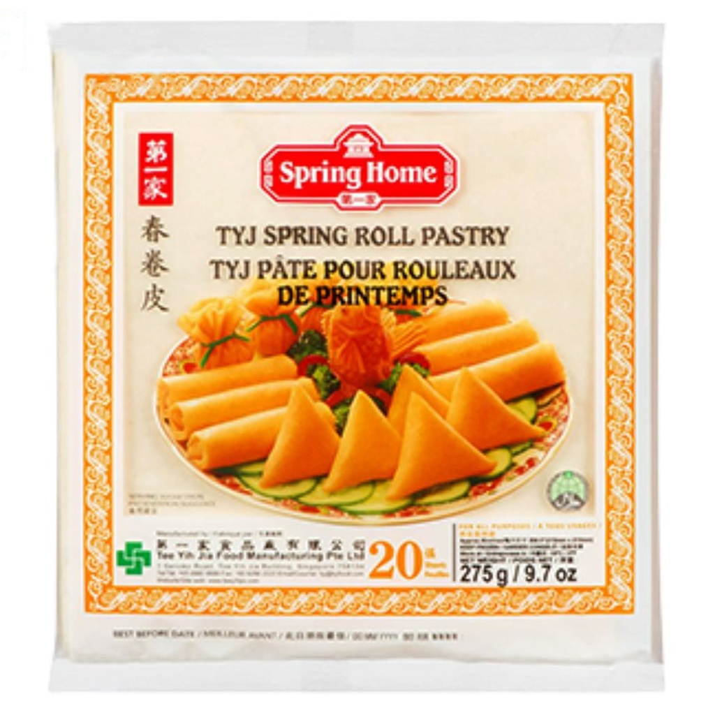 [200389/2P0037] PASTA ROLLO 20H (215mm) CONGELADA *SPRING HOME* 第一家冻春卷皮 275g/40