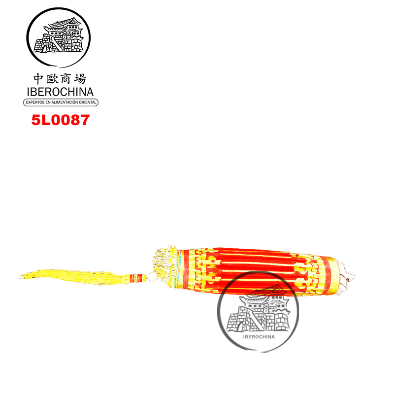 LAMPARA GLOBO  单个红绸灯 50 (35cm)