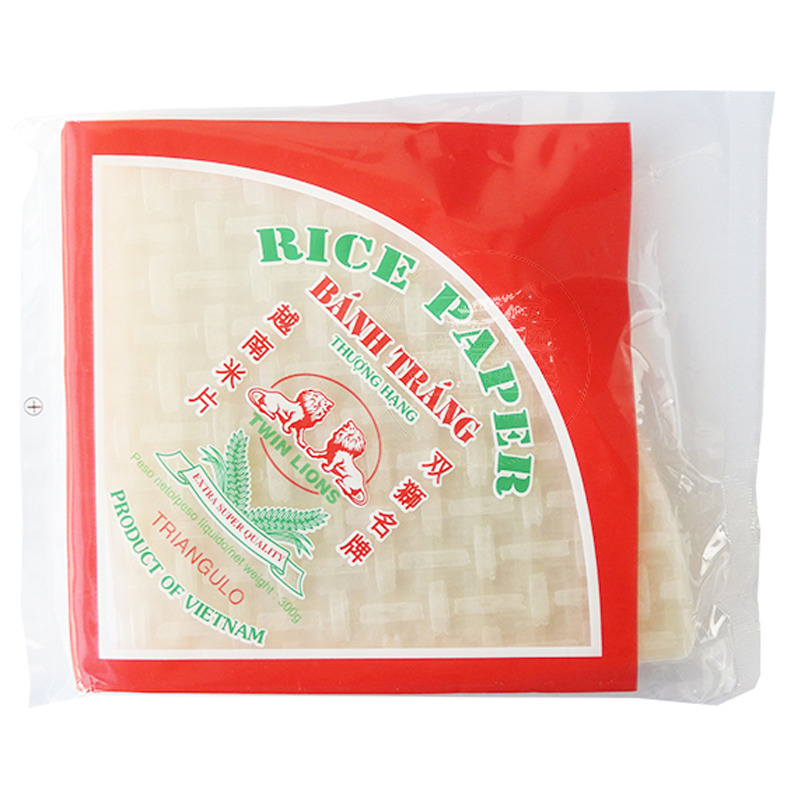[502306/5P0117] PAPEL ARROZ TRIANGULO *TWIN LION* 双狮三角米片 300g/50
