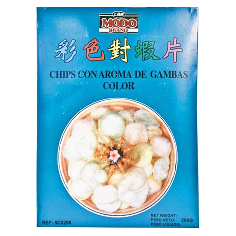 CHIPS GAMBA COLOR *MODO* 上品彩色虾片 200g/60