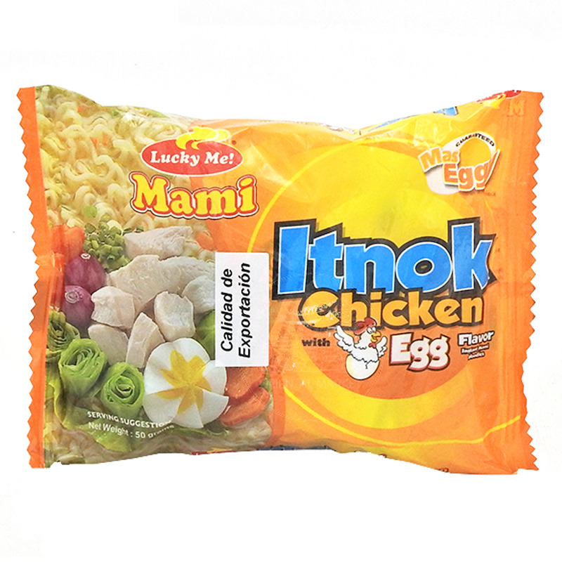 [502282/5T0128] FIDEO POLLO HUEVO *LUCKY ME* 鸡肉加蛋袋面 50g/72