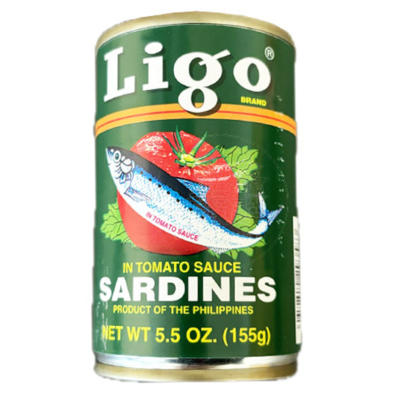 SARDINA TOMATE(VERDE) *LIGO* 菲番茄砂丁鱼 155g/100