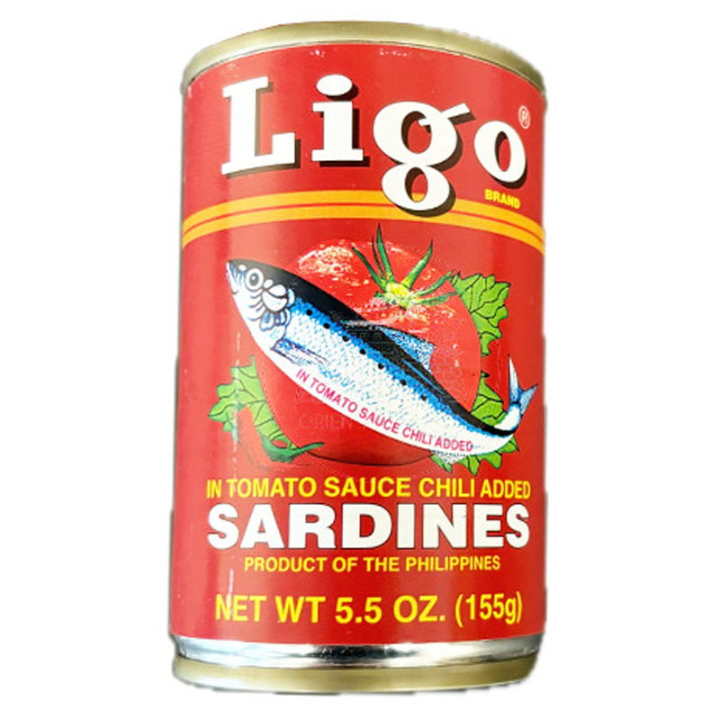 SARDINA TOMATE PICANTE  (ROJO)*LIGO* 菲辣番茄砂丁鱼 155g/100