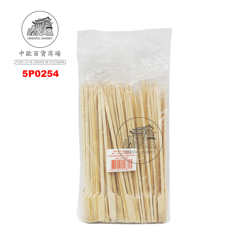 PINCHO BAMBU PLANO 平面竹串 18cm/100u/100