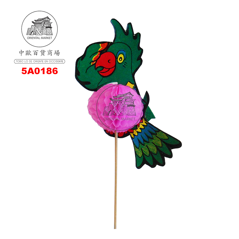 [900233/5A0186] ADORNO POSTRE   鹦鹉花签盒 /100