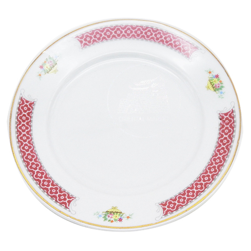 PLATO REDONDO  瓷金红花圆盘 6(15cm)