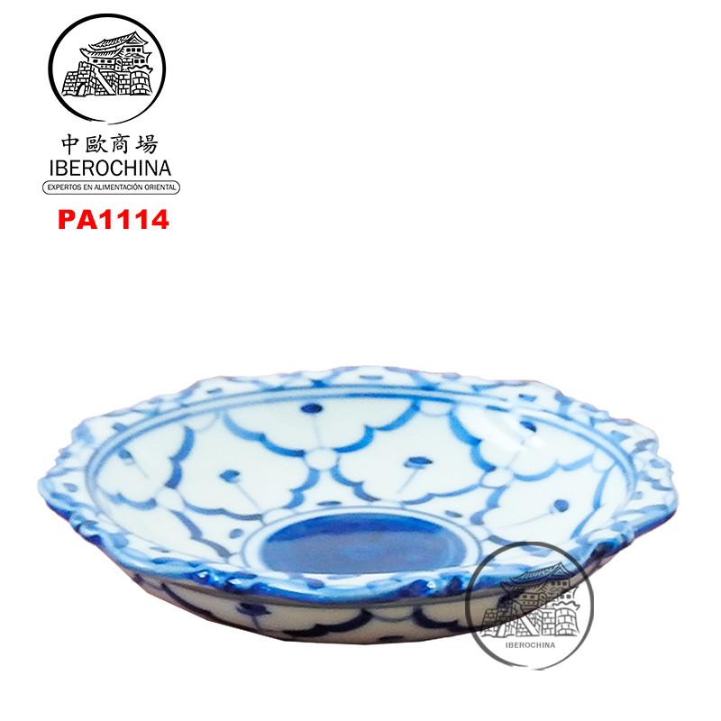 BANDEJA DE FRUTA AZUL  泰蓝瓷水果盘 /160