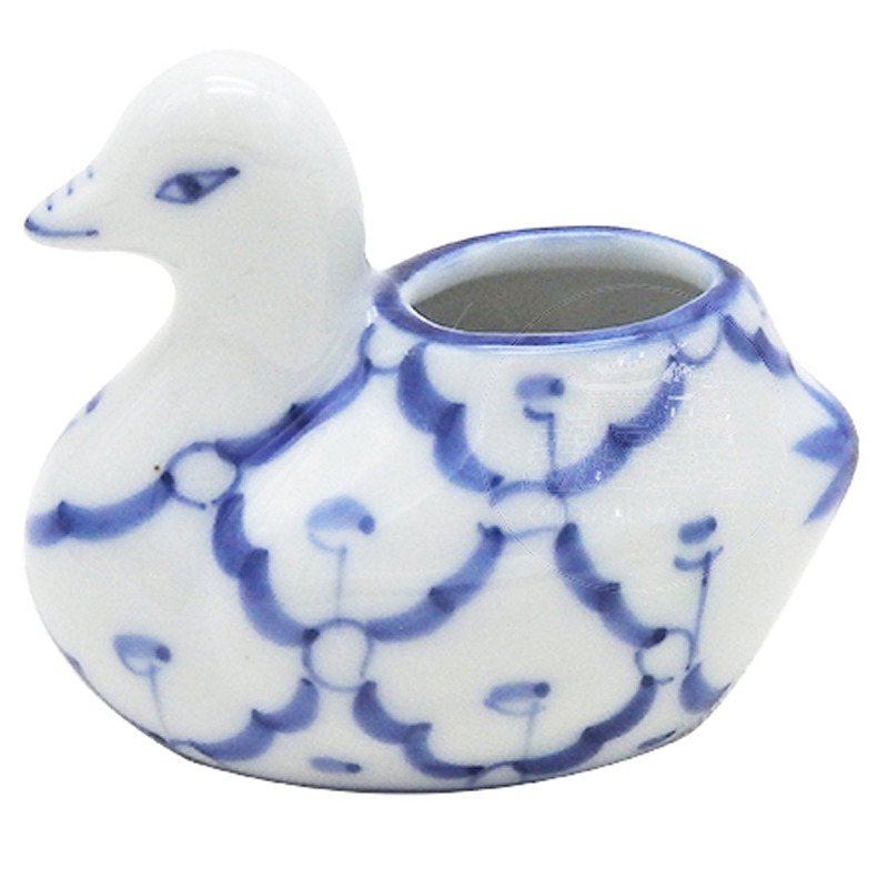 ASIDERO SERVILLETA PATO  泰蓝瓷鸭型牙签筒 (3.5x6.8cm)/200