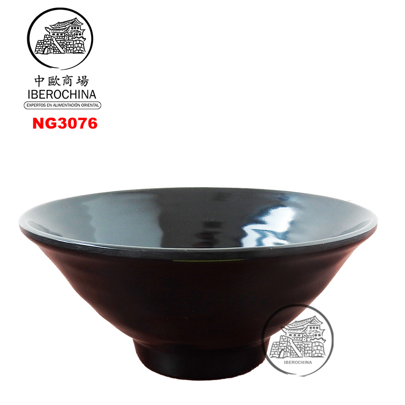 [900879/NG3076] CUENCO PARA TALLARINES *3076* 塑黑色拉面碗 /24