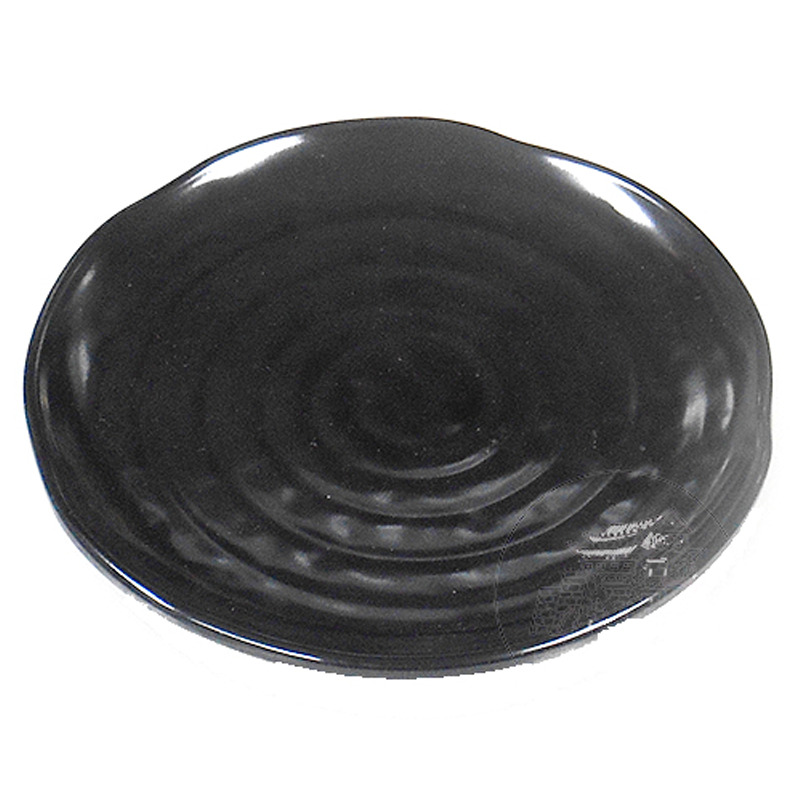 PLATO REDONDO *8006* 塑黑色蟠桃皿 15cm/144