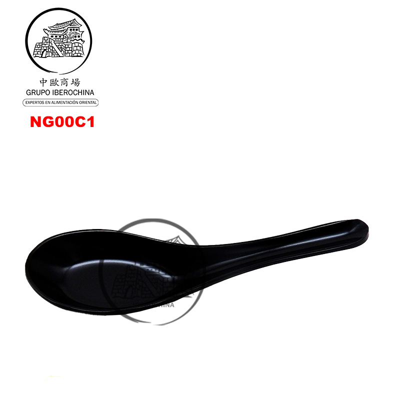 [900876/NG00C1] CUCHARA NEGRA PLASTICO 塑黑色汤匙 /1200